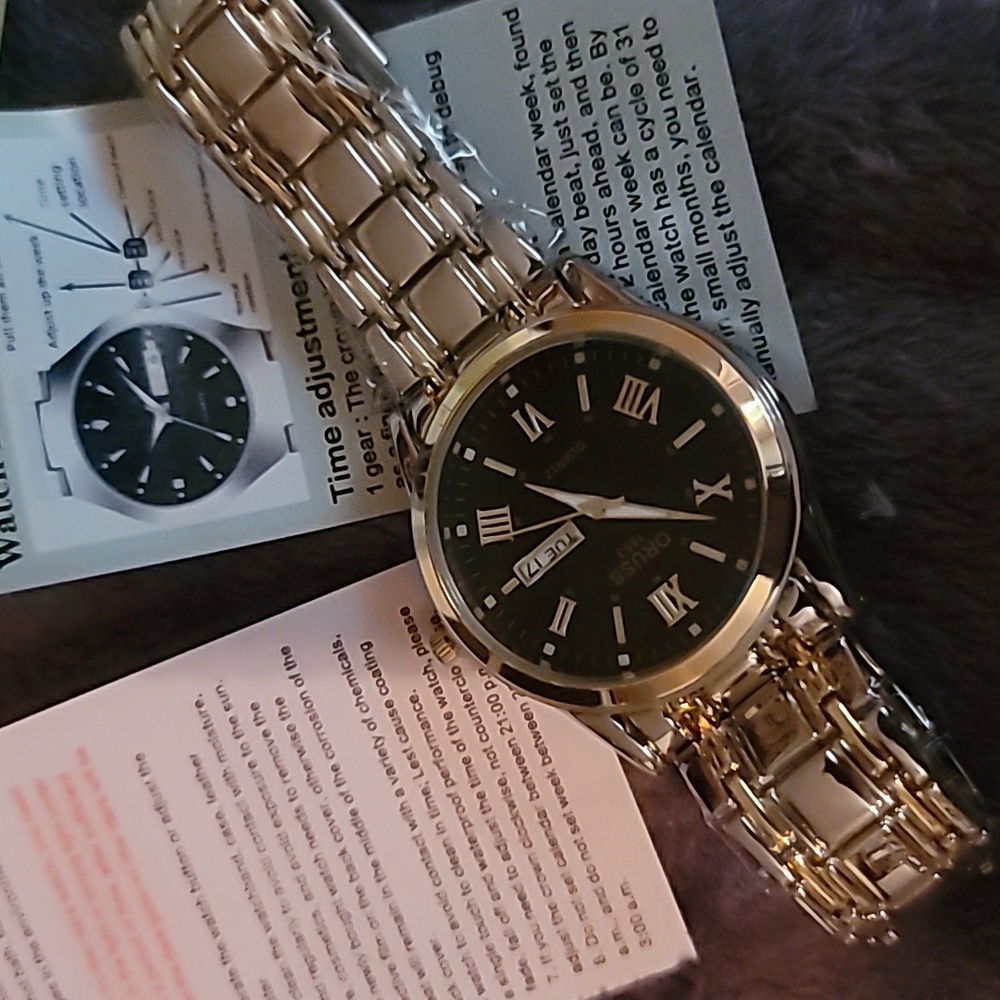 Brand New Men's Calendar Waterproof Oruss Watch